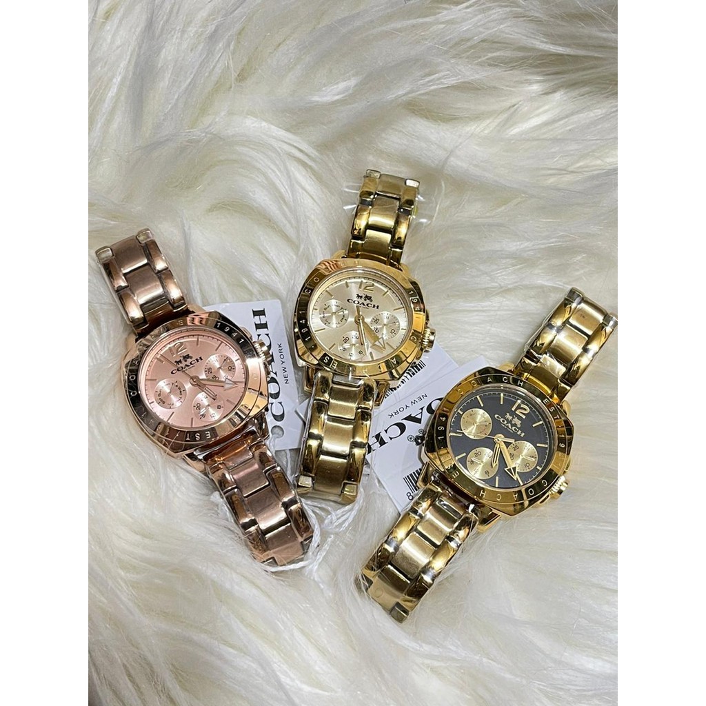 

C0ach Boyfriends Chronograph 0riginal Incld 0ri Box n Manual Book