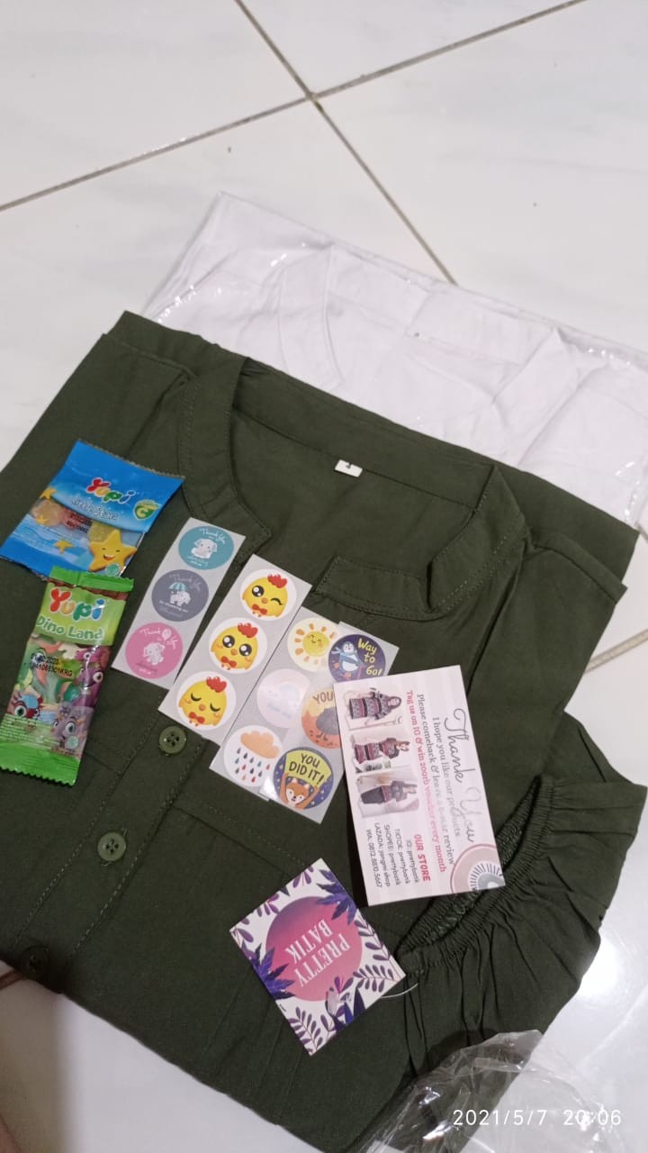 Pretty Batik Anya Kemeja Tunik Lengan Panjang Hijab Style Ukuran M S/d 6l (big Size Jumbo)