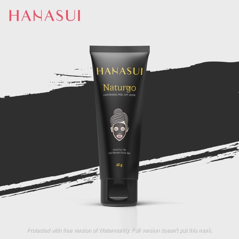 Hanasui naturgo peel off mask black tube