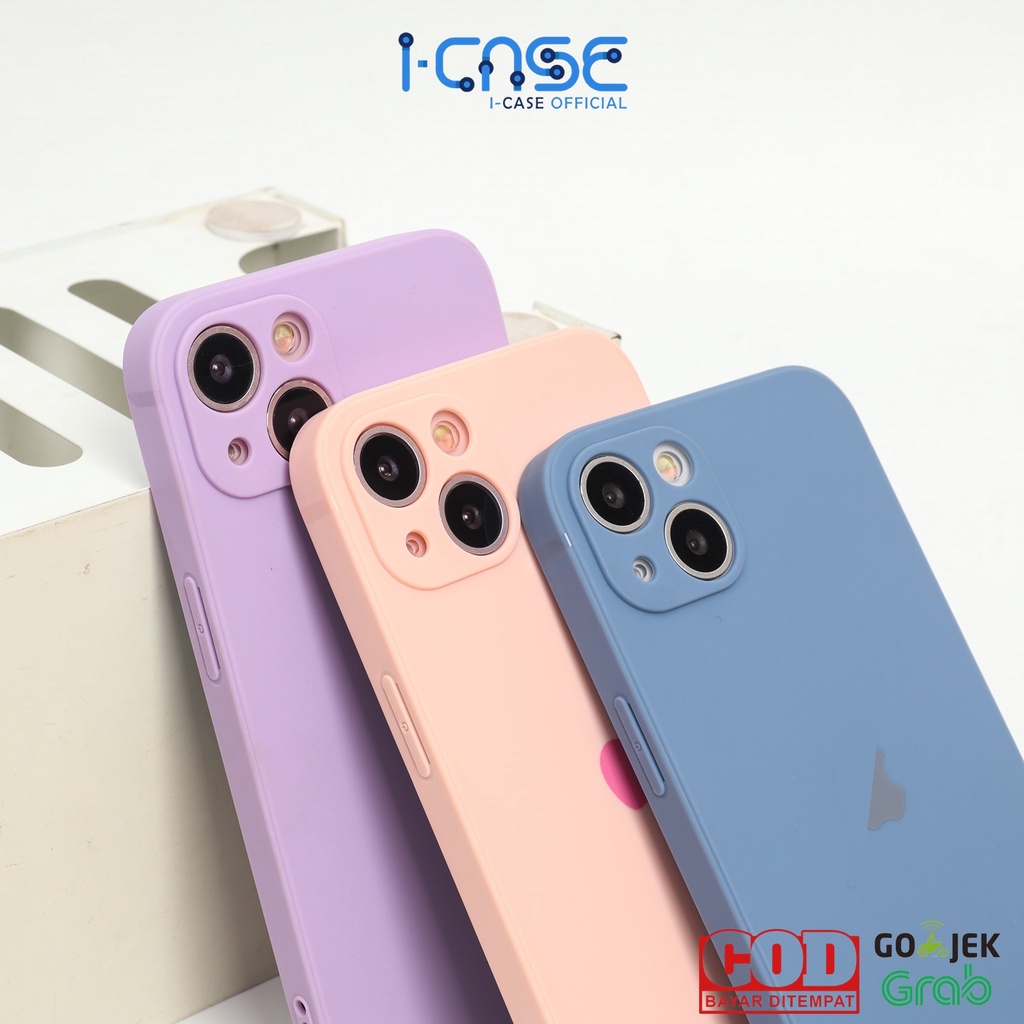 Softcase Square Edge Matte Lens Cover for iPhone 13 MINI PRO MAX