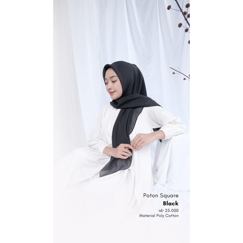 Poton Square | Hijab Segiempat Bella Square Premium