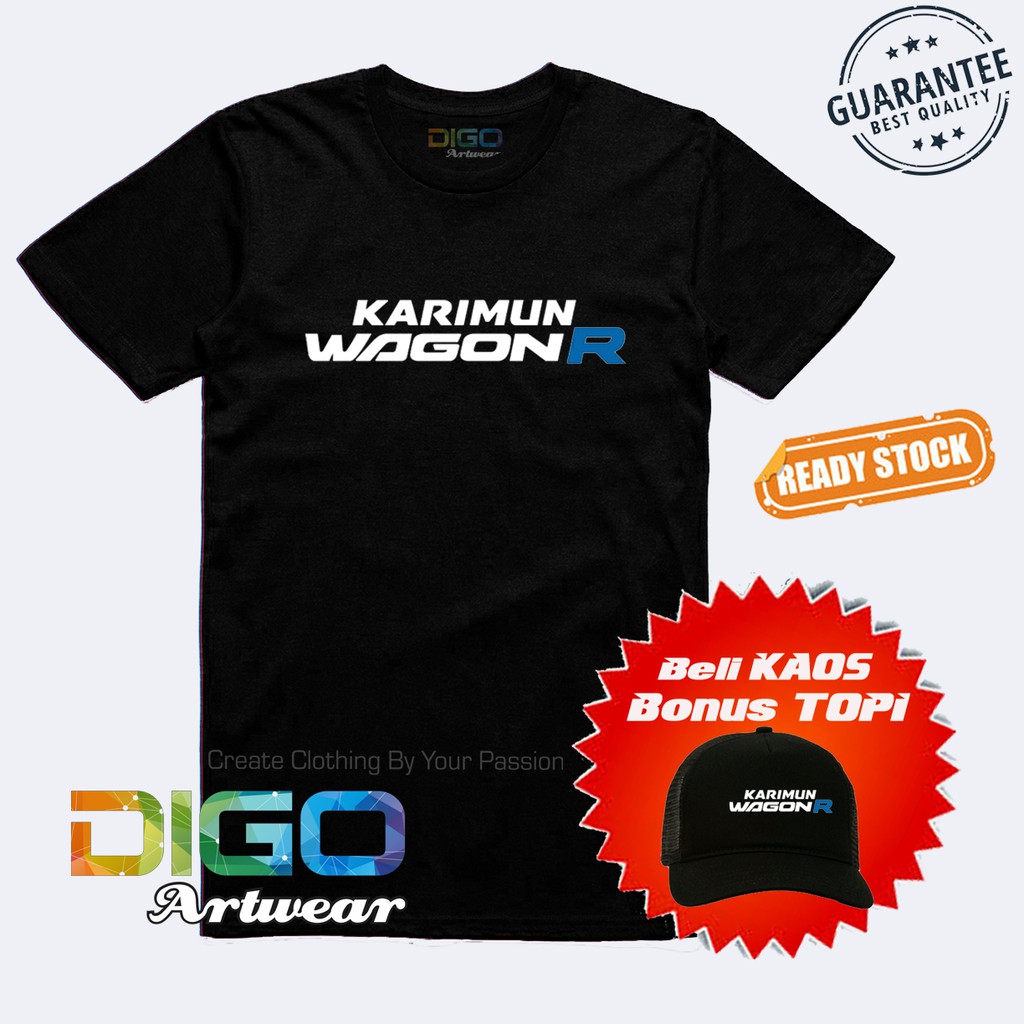 Kaos Karimun Wagon R Tshirt Karimun WagonR Distro Bonus topi exclusif