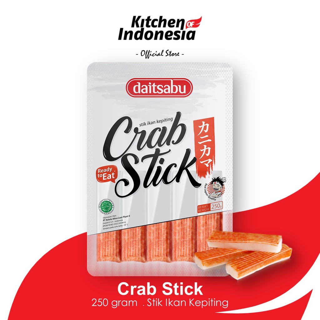 Jual Daitsabu Crab Stick 250 Gr Stik Kepiting Premium Kitchen Of Indonesia Shopee Indonesia 