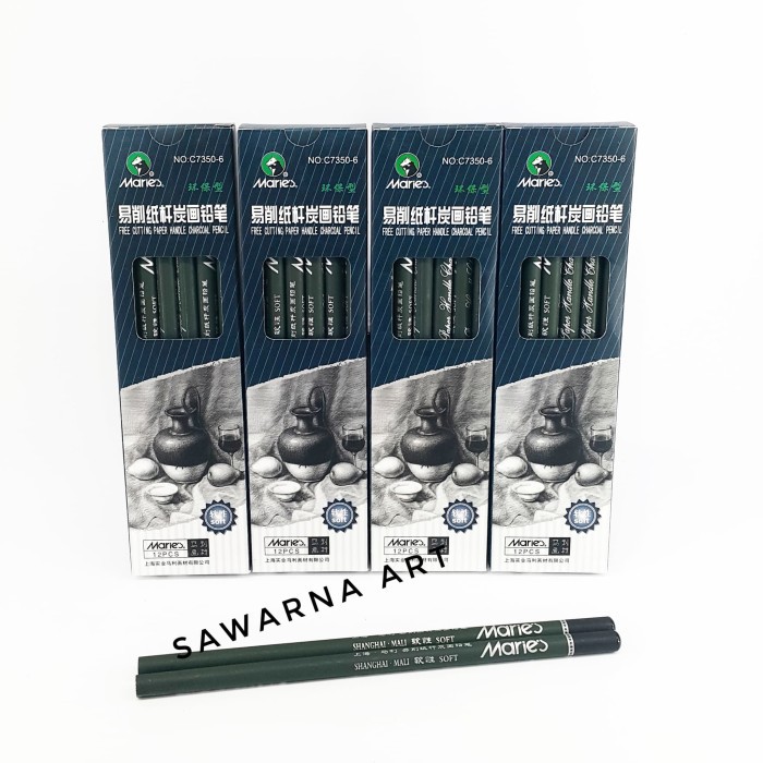 

Pensil Charcoal Maries Soft - c7350-6