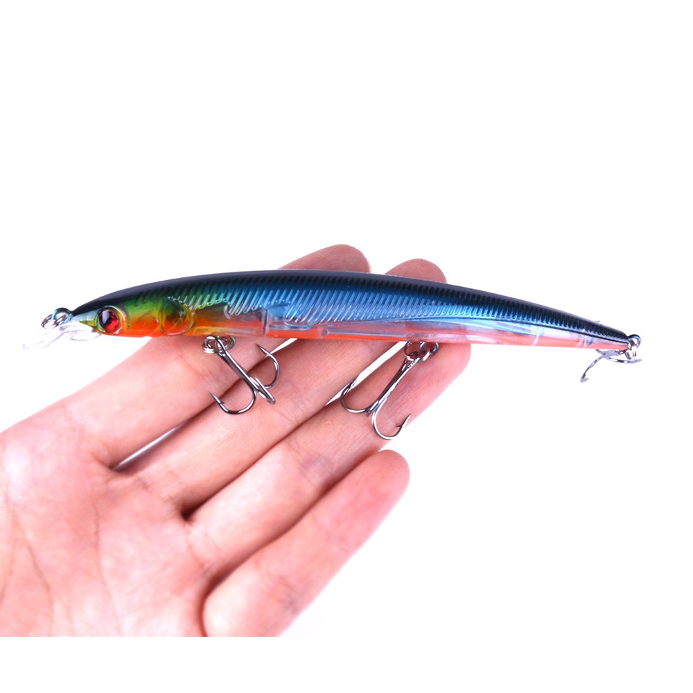 HENGJIA 1PCS Minnow Fishing Lures 13.3cm 13.4g Hard Bait 8 Color Artificial Baits wobbler Floating Bait