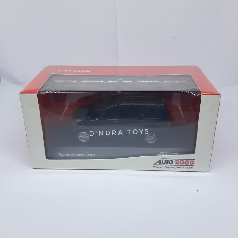 Miniatur Mobil Toyota Avanza Veloz Hitam Diecast Auto 2000 1:43 Mobilan Murah