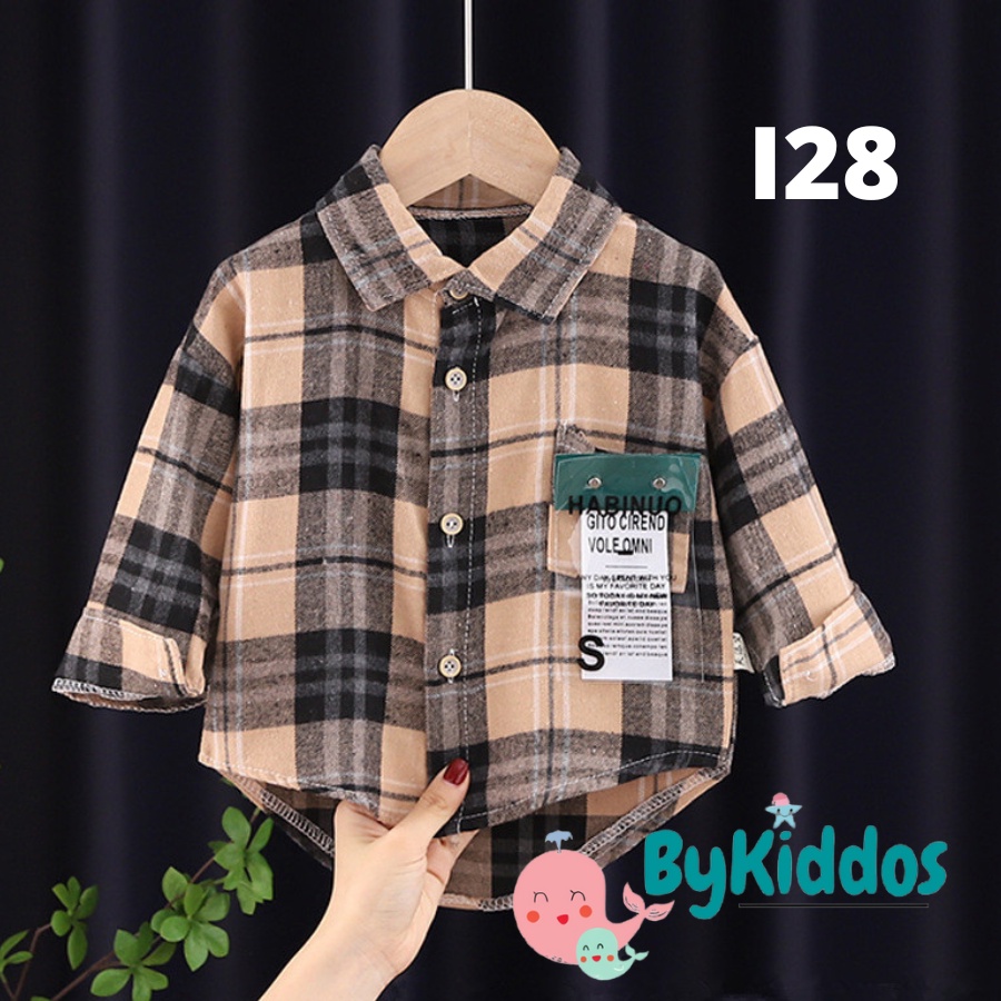 ByKiddos - Kemeja Import Anak Laki Laki Motif Lengan Panjang Bahan Adem High Quality Fashion / Kemeja Import Bayi Part 3