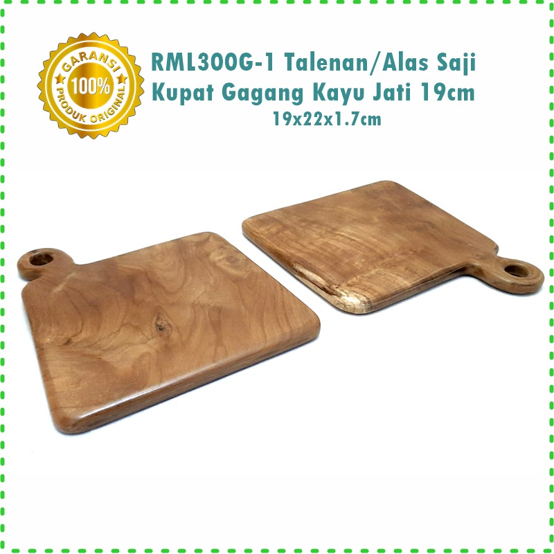 RML300G-1 Talenan/Alas Saji Bentuk Kupat Gagang 19cm