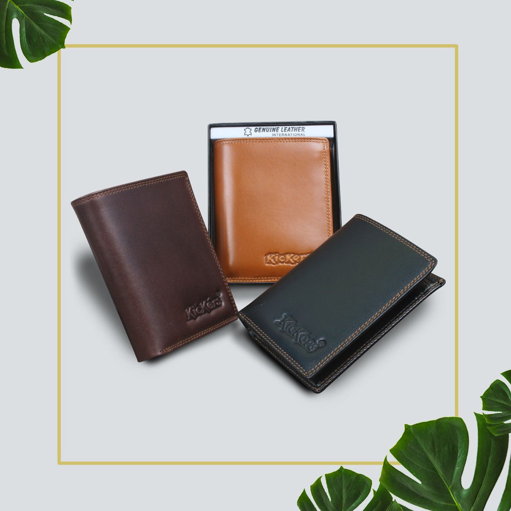 DOMPET KULIT PRIA LIPAT TERLARIS F024 SLIM 8 SLOT KARTU FULL KULIT TANPA FURING EMBOSS KIKERS BAHAN KULIT SAPI ASLI 100% PREMIUM *DIKIRIM DENGAN BOX