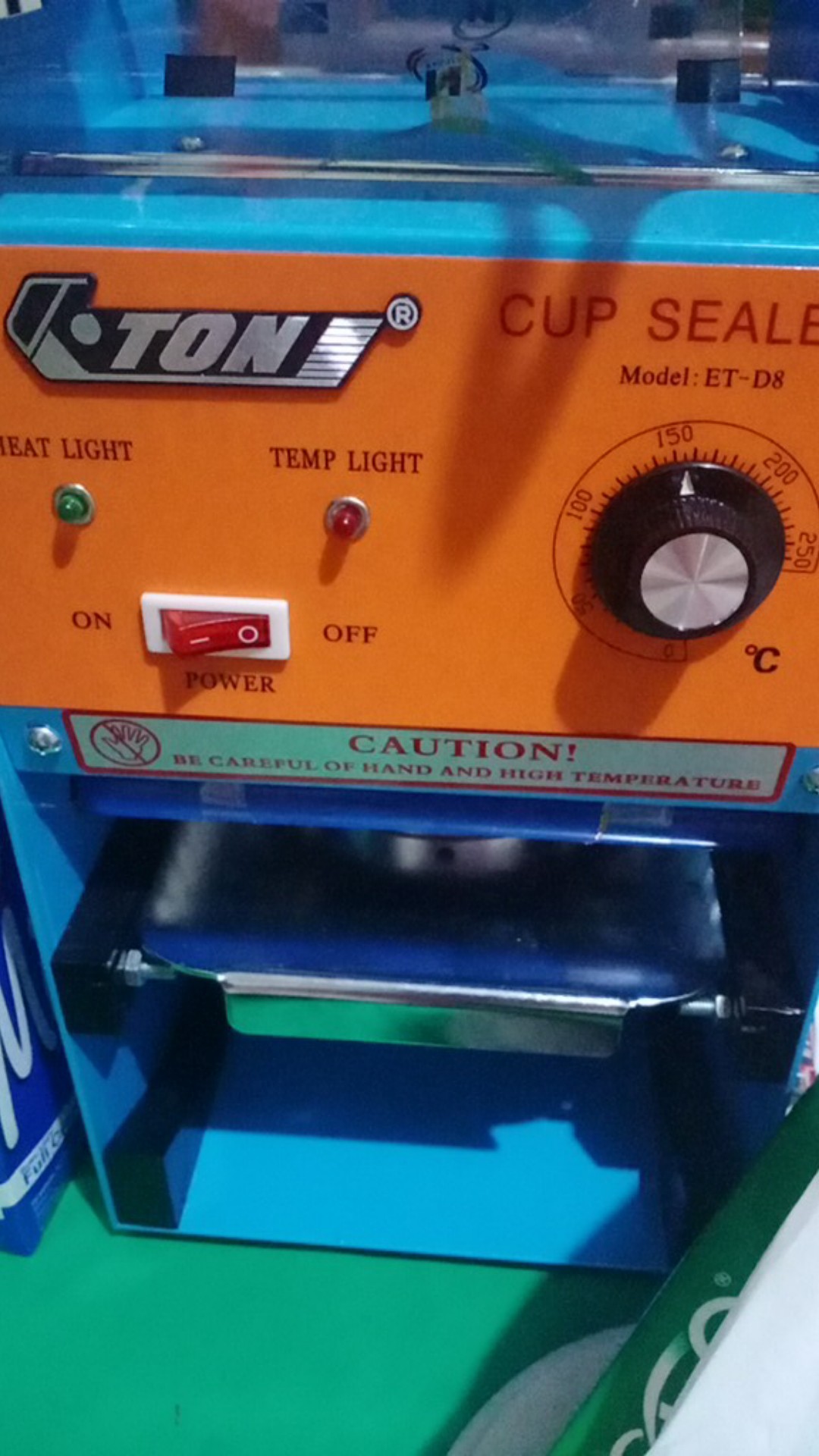 Cup Sealer Mesin Press Gelas Eton Et-d8 Khusus Gojek Grab Ada Garansi