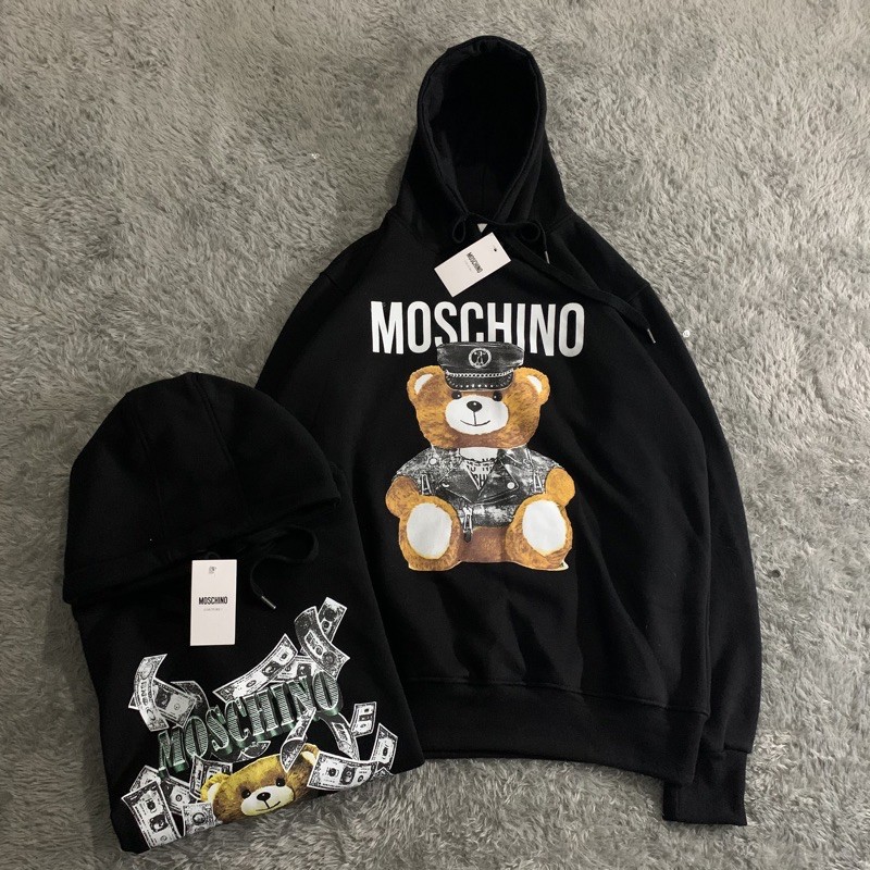 Sweater Hoodie Moschino Bears Fulltag &amp; Lebel