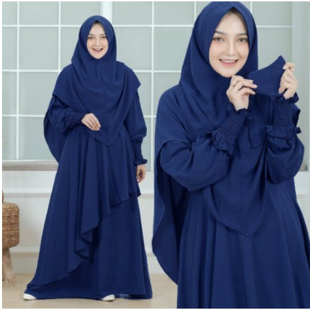 Gamis Lebaran Dress Modern Muslimah Syari Mewah Wanita G1P9 Ramadhan Dewasa Terbaru 2021 MAXI DRESS