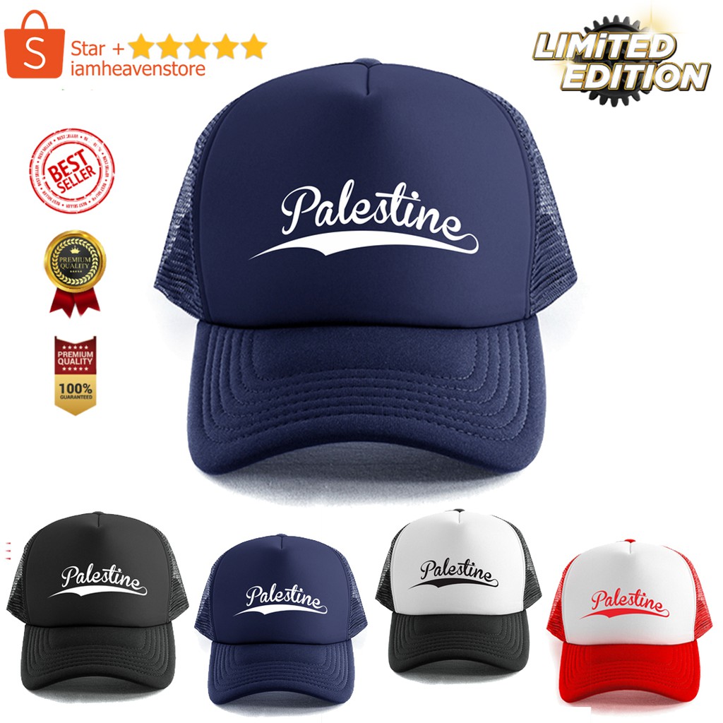 Topi Palestina Palestine Trucker Jaring Save Gaza Save Palestina