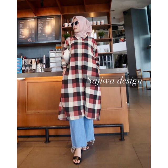 Kemeja syakira tunik by Sajiwa Design