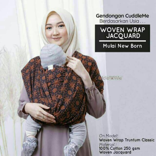 Woven wrap jacquard cuddleme