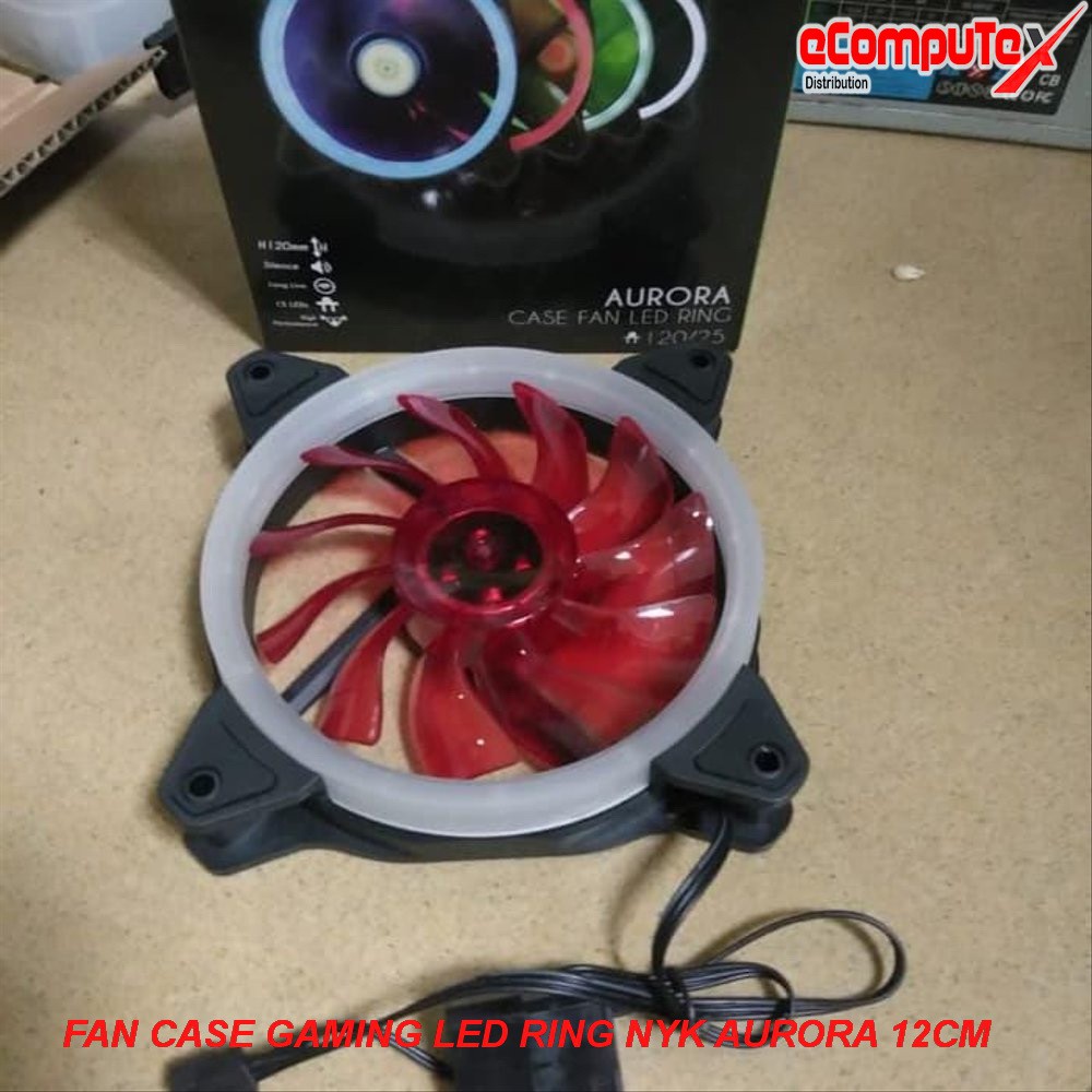 FAN CASE GAMING LED RING NYK AURORA 12CM