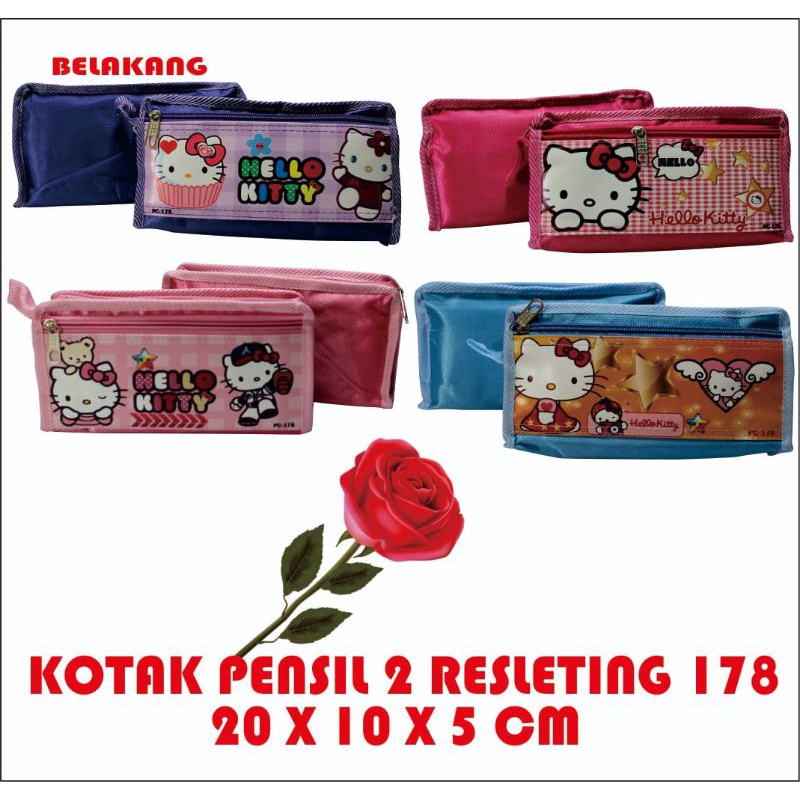 

Tempat Pensil Resleting / Kotak Pensil 178 Gambar Hello Kitty