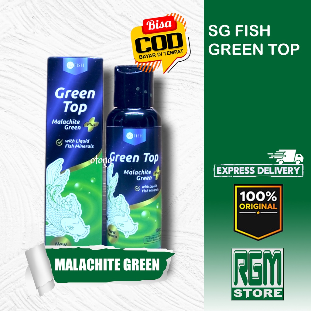 SG Fish Green Top Malachite Green Obat Ikan 100ml 100 ml