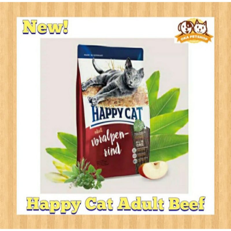 Makanan Kucing Happy Cat Beef Adult 1,4kg / Dry Food Happy Cat Beef / Happy Cat