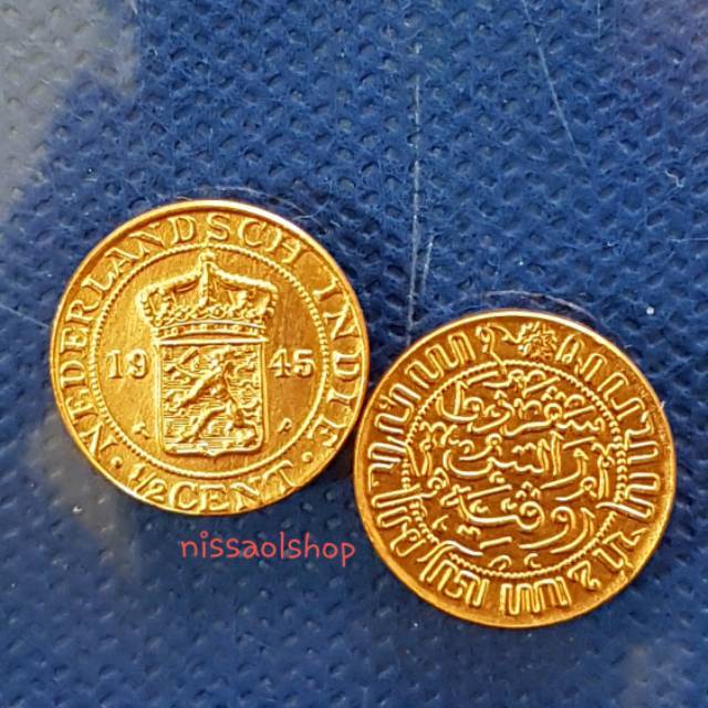 UP129 KOIN KUNO 1/2 CENT TH 1945/KOINLAMA/KOINKUNO/KOINKOLEKSI