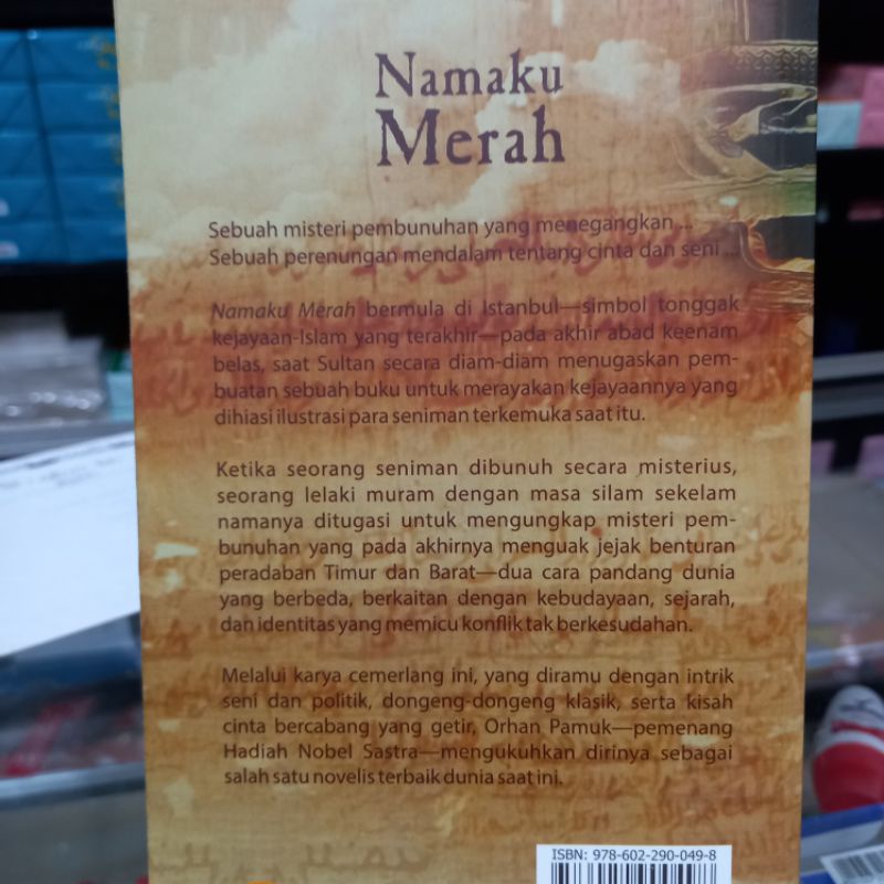 Preloved Novel Orhan Pamuk, Namaku Merah
