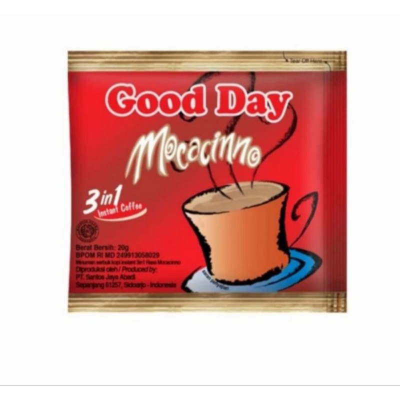 

Good Day Goodday Mocacinno Chococino coolin caribbean nut sachet