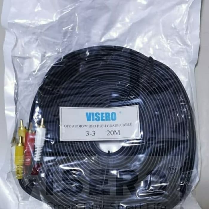 Cable RCA/Kabel RCA/Cable AV/Kabel AV 20M Jack 3 To 3 Visero