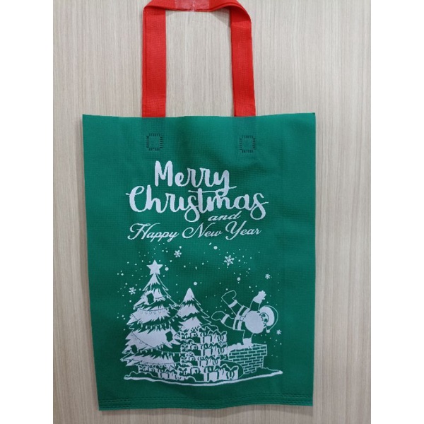 

Tas kain - UK 30*40 (Edisi Spesial Natal) LUSIN- Tas souvenir - Tas Sablon - Natal