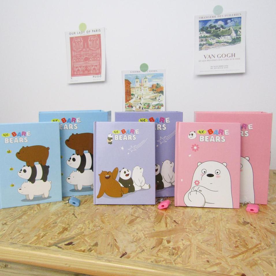 

mgmg Mandicantik Buku gembok a6 gambar WBB we bare bears buku diary beruang teddy READY JAKARTA COD ☇➭ ➥ Stock Banyak *ZZ
