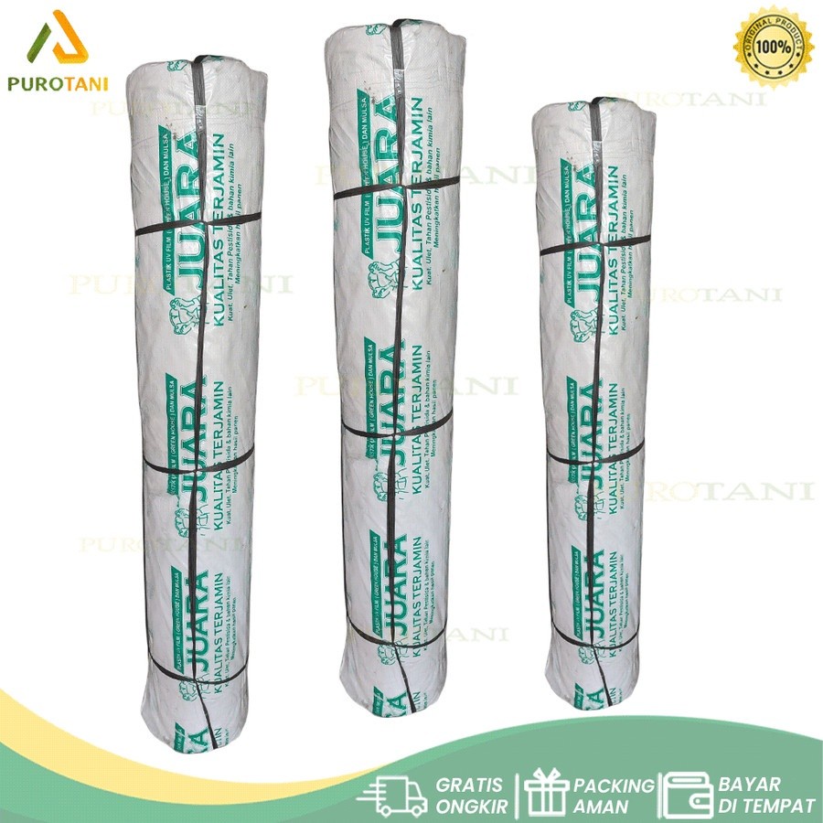 Plastik uv juara green house lebar 6 meter 170 micron