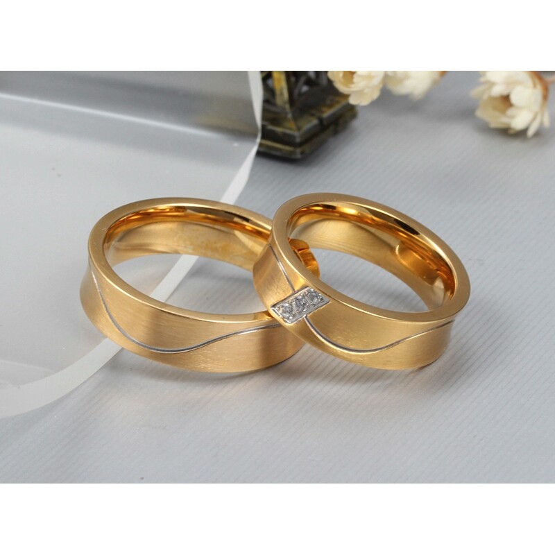 Cincin Couple / Tunangan / Nikah / Pasangan / Titanium C007