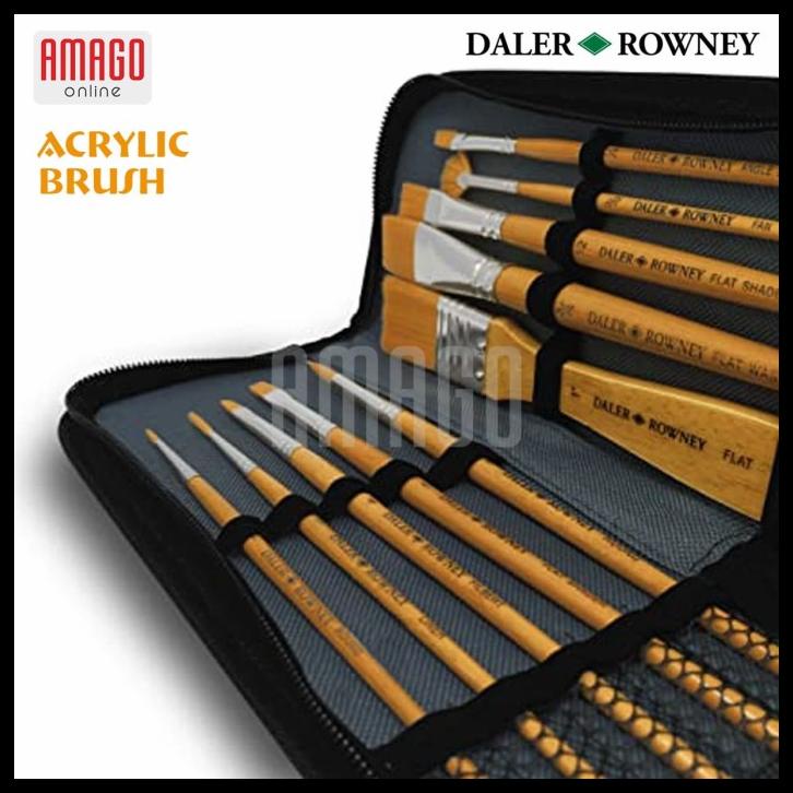 

Daler-Rowney - Simply Acrylic Gold Taklon Brush Set 4 Pcs - Seri 2
