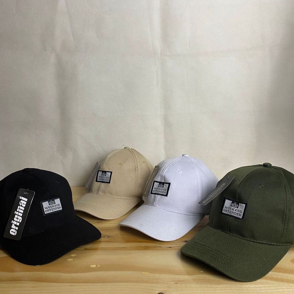 TOPI POLO CAPS PRIA WANITA CASUAL BORDIR WEEKEND OFFENDER / THANKSINSOMNIA / UNIIQLO / DICKIES.
