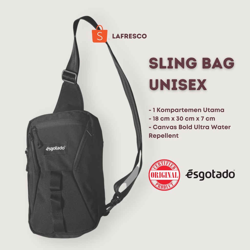 TAS SELEMPANG SLING BAG KANVAS KECIL MINI PRIA WANITA TERBARU - OMBRO VENO ORIGINAL BY ESGOTADO
