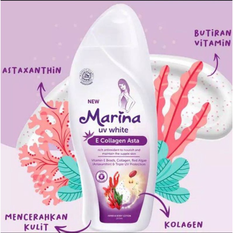 Marina UV White E-Collagen Asta 460ml