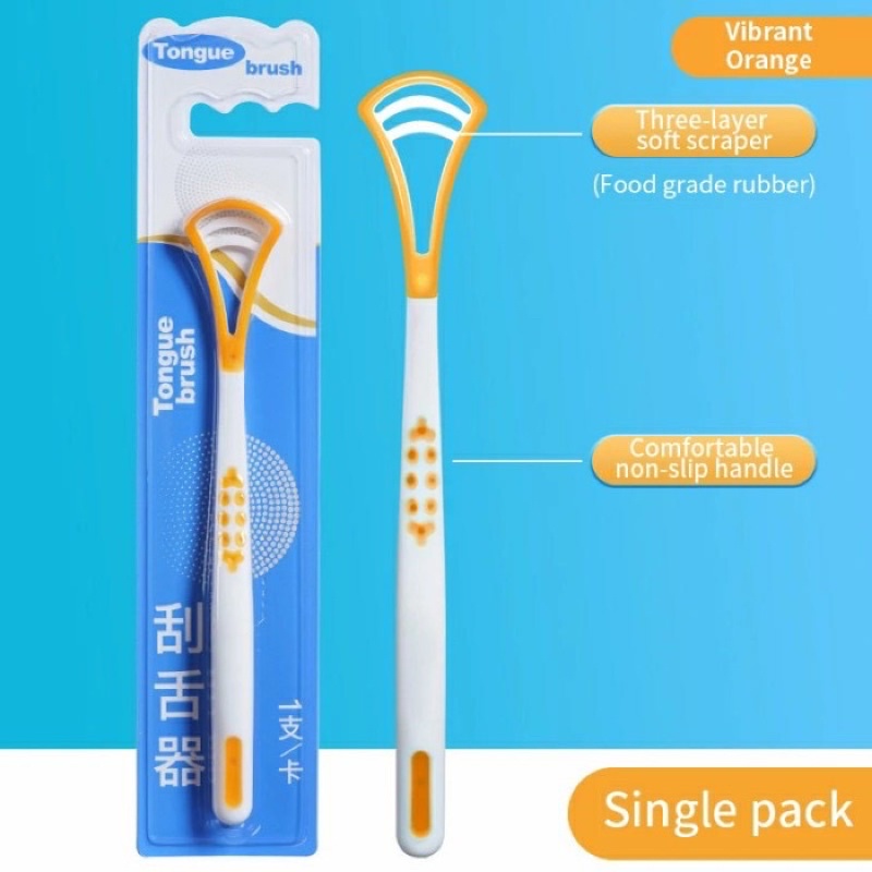 SEN - Pembersih Lidah / Sikat Lidah Berkualitas Bisa 2 Fungsi Tongue Cleaner