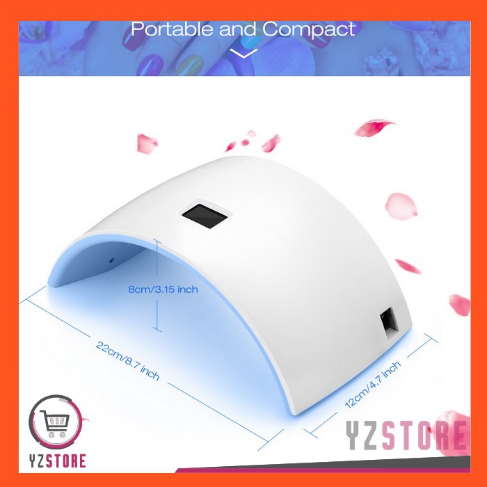 Pengering kutek Kuku Gel Inlife Nail Art Lampu UV LED Profesional Smart Timing YZ45