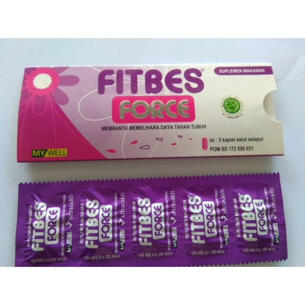 ❤ BELIA ❤ Fitbes Force Strip Isi 5 Kaplet Supplemen Makanan Memelihara Daya Tahan Tubuh BPOM Halal