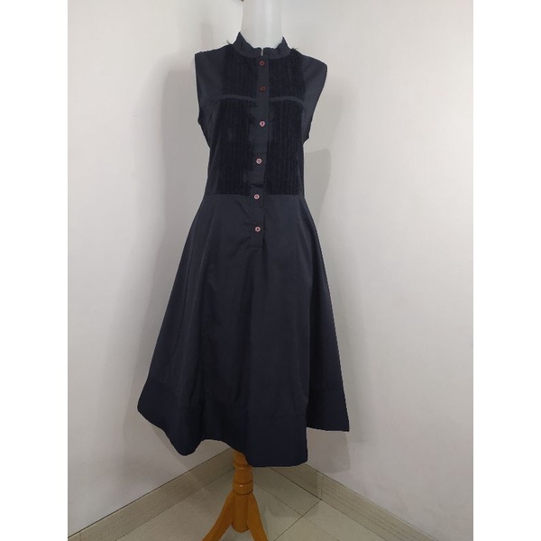 (BISA COD) Dress Vintage, Dress Bunga, Dress Tartan, Longdress, Dressmidi-Polos2