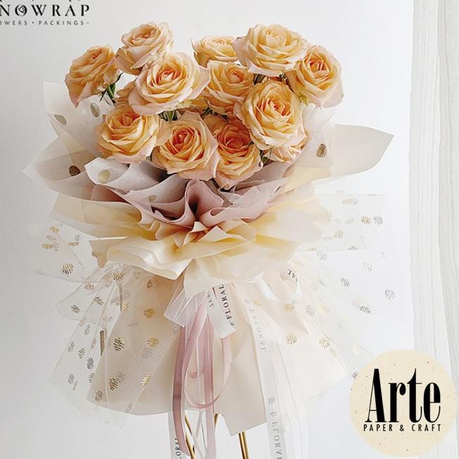 

Model baru - 1 Roll Abstract Gold Buket Bunga Mesh Jaring Bouquet Wrapping Kain Roll P.HBS