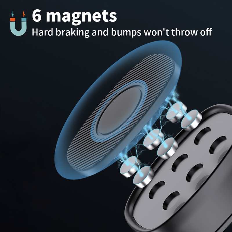 360 ° Bracket Lipat Magnetik mount Mobil Holder Handphone Tinggi adjustable Rotasi Putar