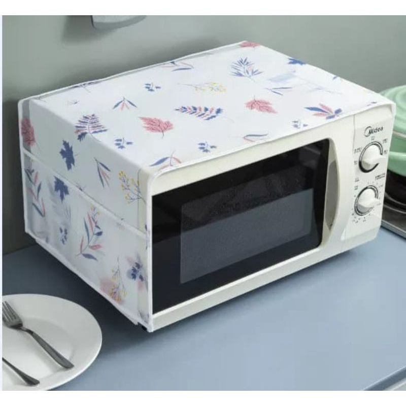 Cover penutup microwave/Waterproof cover dengan kantong storage pouch