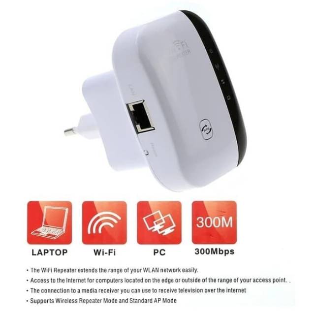 WIFI ROUTER booster Penguat penerima dan pemancar sinyal WIFI 300 Mbps