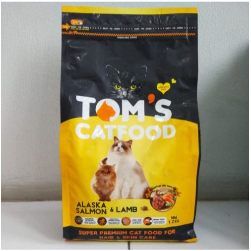 toms alaska salmon lamb 1.2kg cat food makanan kucing|TERLARIS