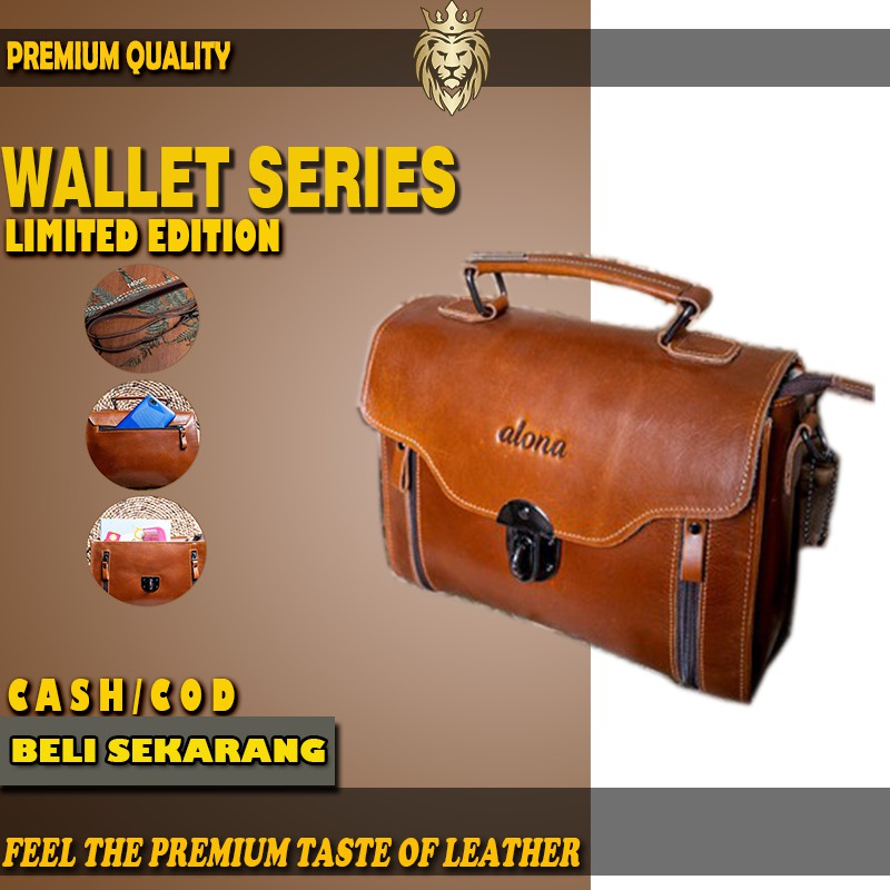 Tas Slempang Slingbag Kulit Wanita Waist Bag Waistbag Branded Original Kulit Awet Asli Murah RV30