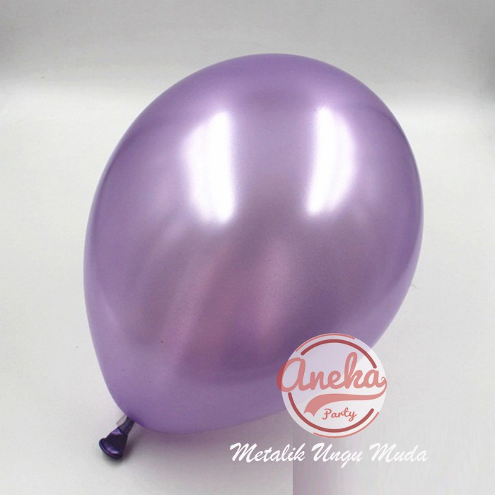 Balon Metalik Ungu Muda Balon Latex Balon Metalik 12 Inch Balon Warna Ungu Muda Metalic Shopee Indonesia