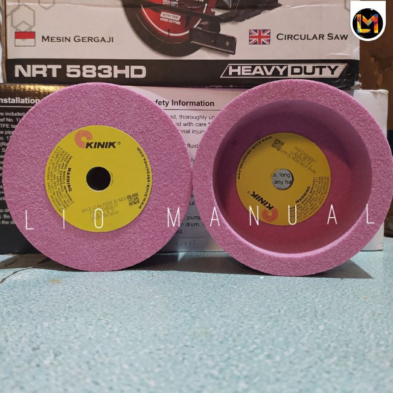 batu gerinda mangkok 5 inch pa 80 KINIK 125 x 60 x 16 PA 80 KV mata gerinda mangkok 5" Grit 80