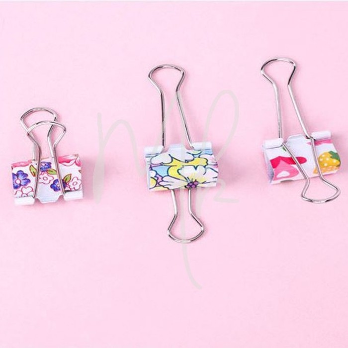 

Klip Kertas / Penjepit Kertas Motif Bunga