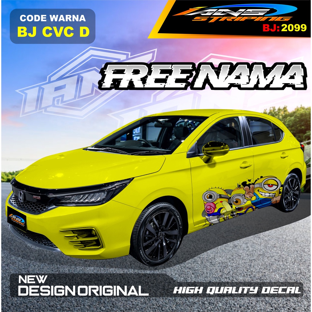 DECAL STICKER MOBIL HONDA CITY / VARIASI STICKER MOBIL HONDA BRIO / STIKER MOBIL JAZZ / DECAL STIKER MOBIL AVANZA AYLA