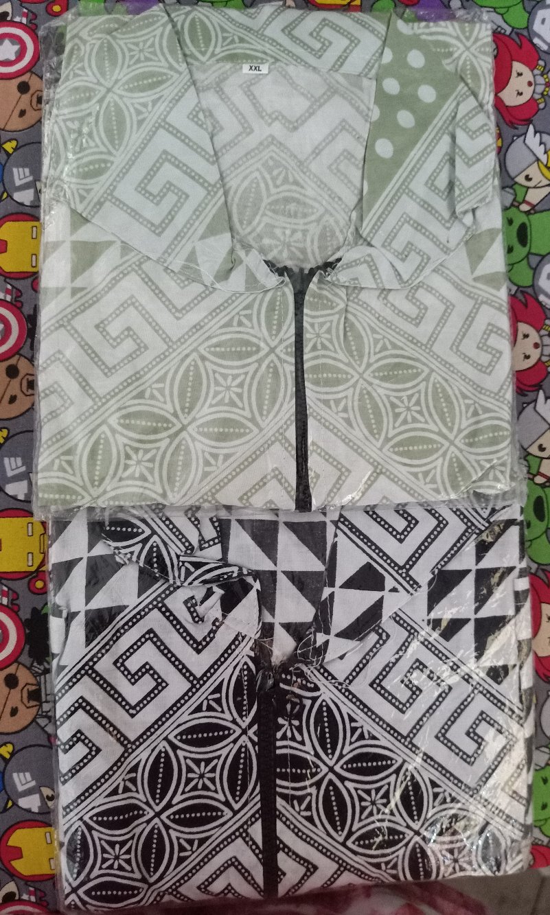 Tunik Batik Wanita Kancing Depan Baju Wanita Busui Jumbo